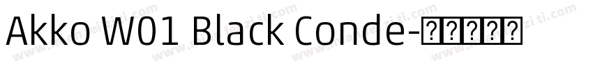 Akko W01 Black Conde字体转换